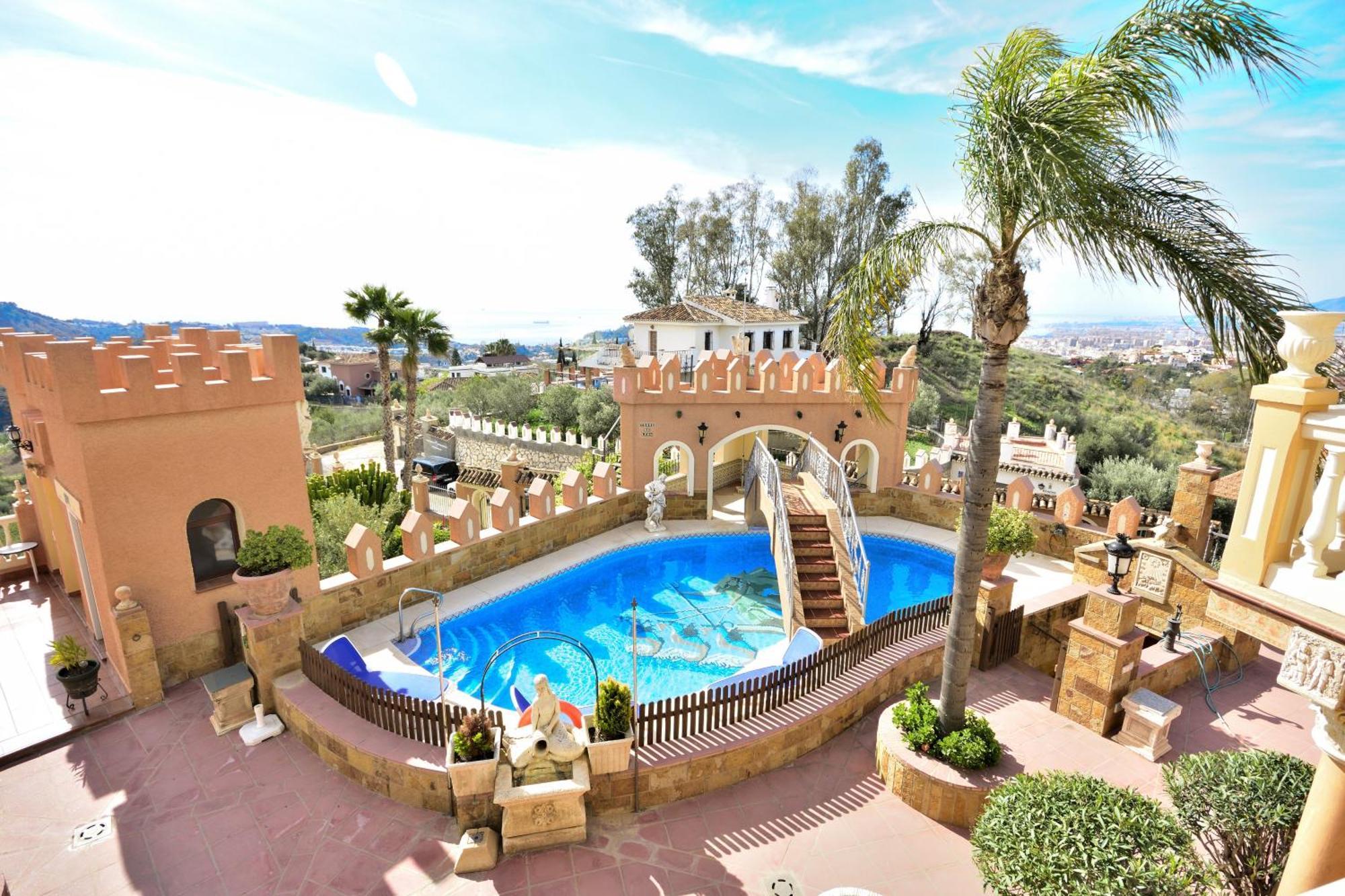 Willa Rural En Con Piscina Y Vistas Al Mar Malaga